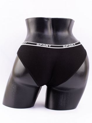 Слипы в рубчик с надписью "sport" - фото 3