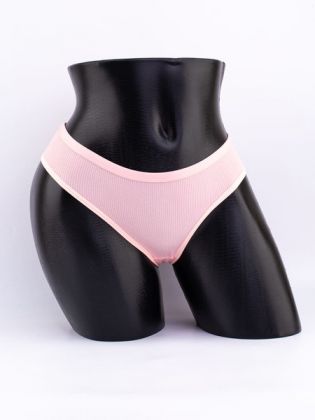 Слипы в рубчик с кружевом №1 - фото 1