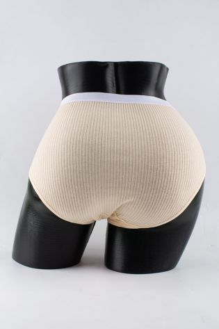 Слипы в рубчик с белым поясом - фото 3