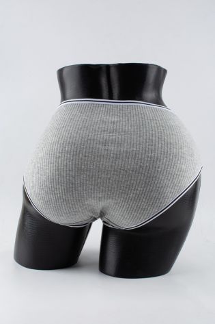 Слипы в рубчик с белым поясом и черной полоской  - фото 3