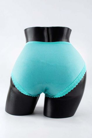 Слипы в рубчик с кружевом - фото 3