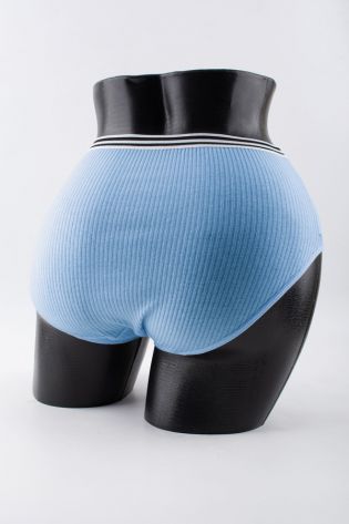 Слипы в рубчик с двумя черными полосками - фото 3