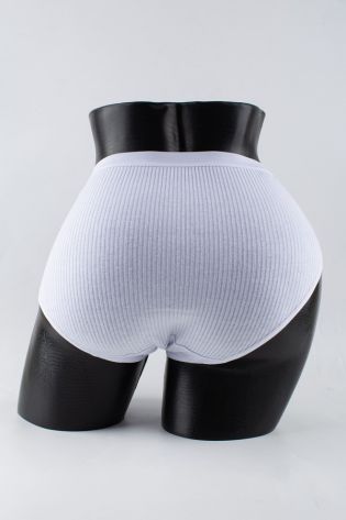 Слипы в рубчик с белым поясом - фото 3