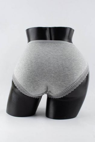 Слипы в рубчик с кружевом - фото 3