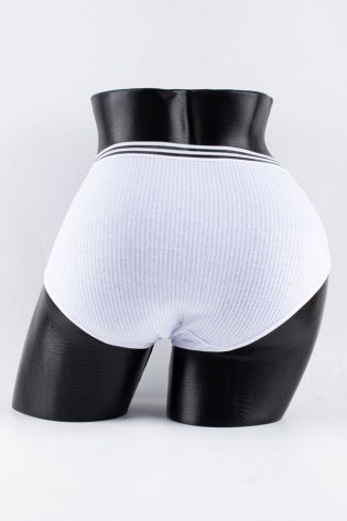 Слипы в рубчик с прозрачным поясом - фото 3