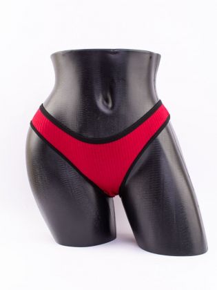 Слипы в рубчик с черной полоской - фото 1