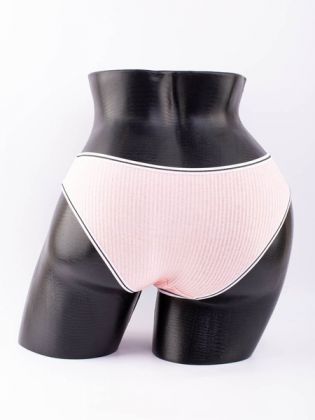 Слипы в рубчик с белым поясом и черной полоской  - фото 3