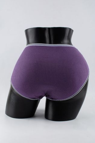 Слипы в рубчик с белым поясом и черной полоской  - фото 3