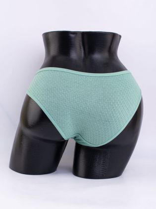 Слипы вафельные с кружевной вставкой - фото 3