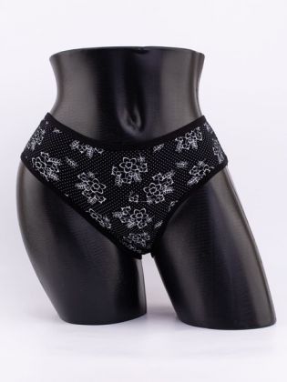 Слипы в горошек с цветочным принтом - фото 1