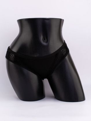 Слипы в рубчик с кружевом №2 - фото 1