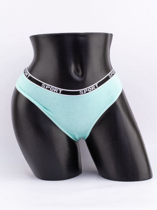 Стринги с черным поясом с надписью "sport" - фото 1