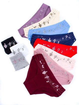 Слипы с принтом "ноты" - фото 2