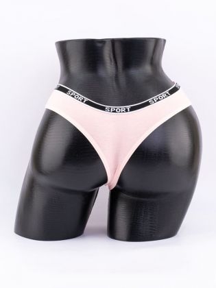 Стринги с черным поясом с надписью "sport" - фото 3